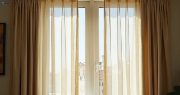 Dusty and dull curtains in daisy-hill before steam cleaning
