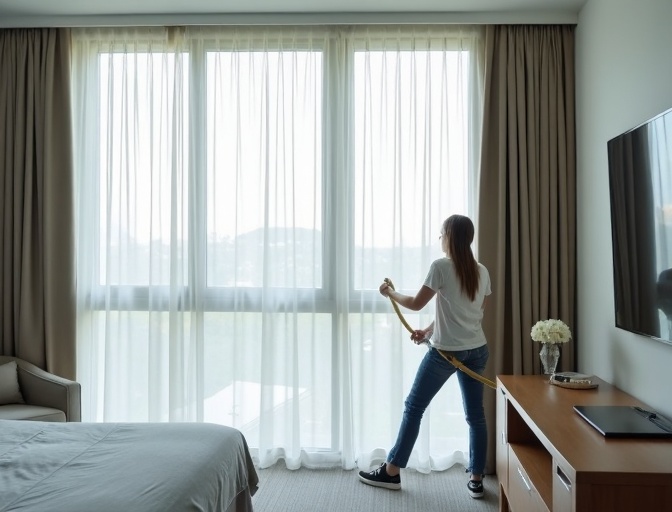 Daisy Hill Sheer Curtain Cleaning